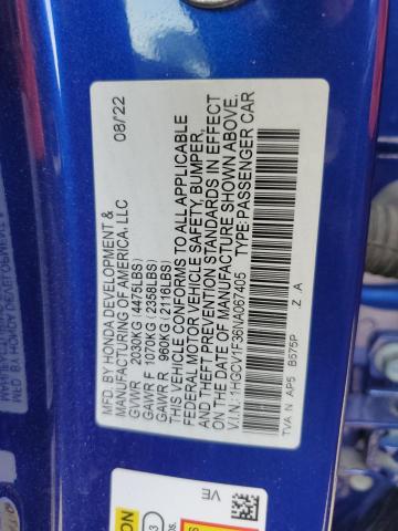 2022 HONDA ACCORD SPO 1HGCV1F36NA067405
