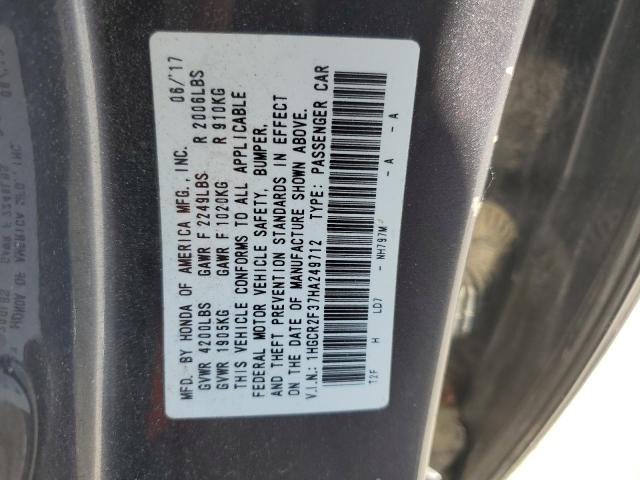 2017 HONDA ACCORD LX 1HGCR2F37HA249712