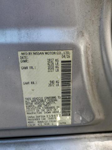 2016 NISSAN ALTIMA 2.5 - 1N4AL3AP3GN359452