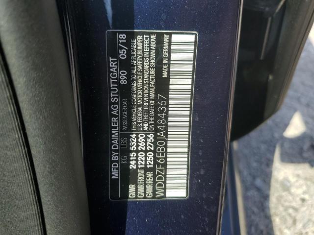2018 MERCEDES-BENZ E 43 4MATI WDDZF6EB0JA484367