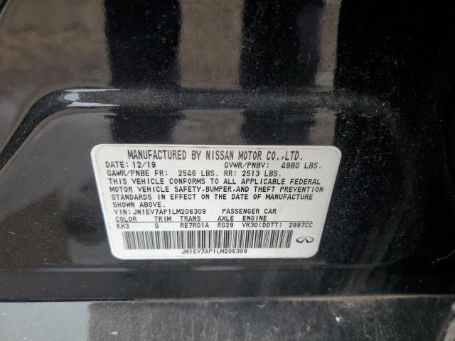 2020 INFINITI Q50 PURE JN1EV7AP1LM206309