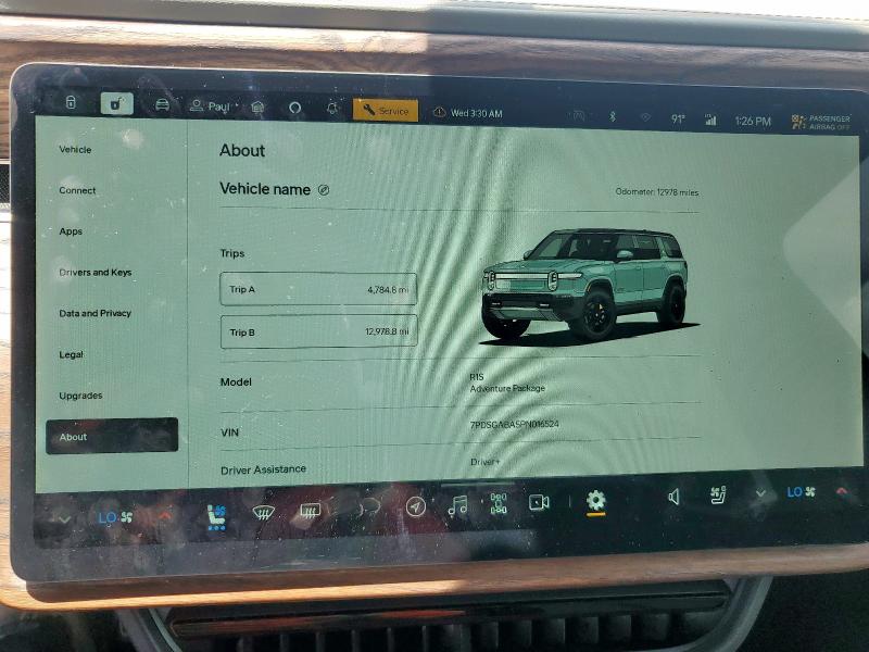 2023 RIVIAN R1S ADVENT - 7PDSGABA5PN016524