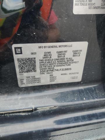 2020 CHEVROLET SILVERADO 1GC4YNE74LF319805