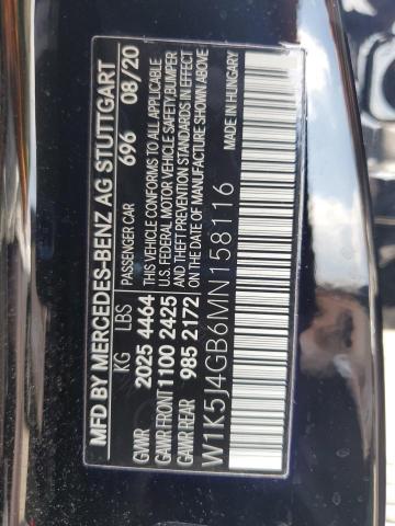 2021 MERCEDES-BENZ CLA 250 W1K5J4GB6MN158116
