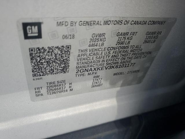 2019 CHEVROLET EQUINOX LT - 2GNAXKEV3K6101177