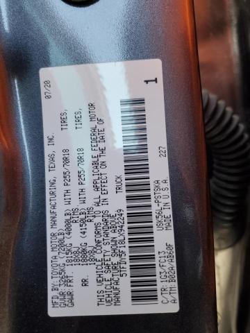 2020 TOYOTA TUNDRA CREWMAX SR5 5TFDY5F18LX942249