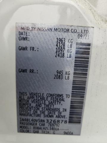 2024 NISSAN ALTIMA SV 1N4BL4DV5RN326878