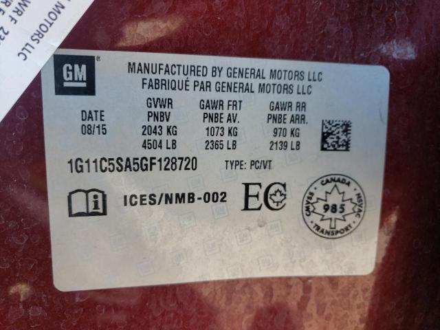 2016 CHEVROLET MALIBU LIM 1G11C5SA5GF128720