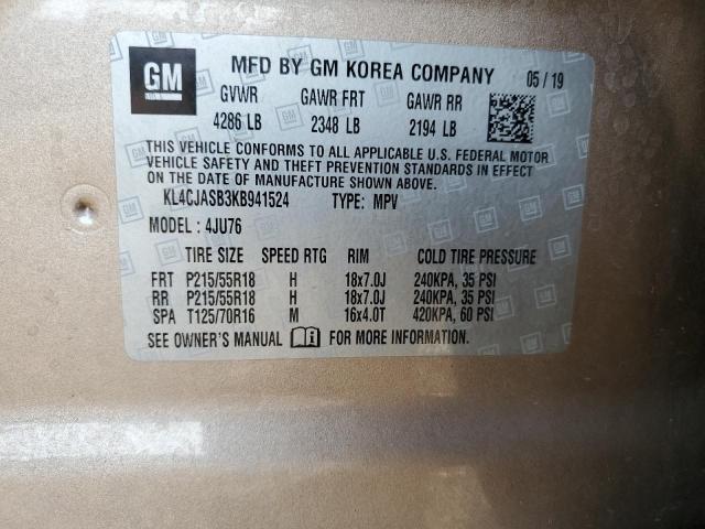 2019 BUICK ENCORE PRE KL4CJASB3KB941524