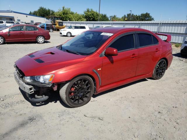 MITSUBISHI LANCER EVO 2008 maroon sedan 4d gas JA3AW86V18U047707 photo #1