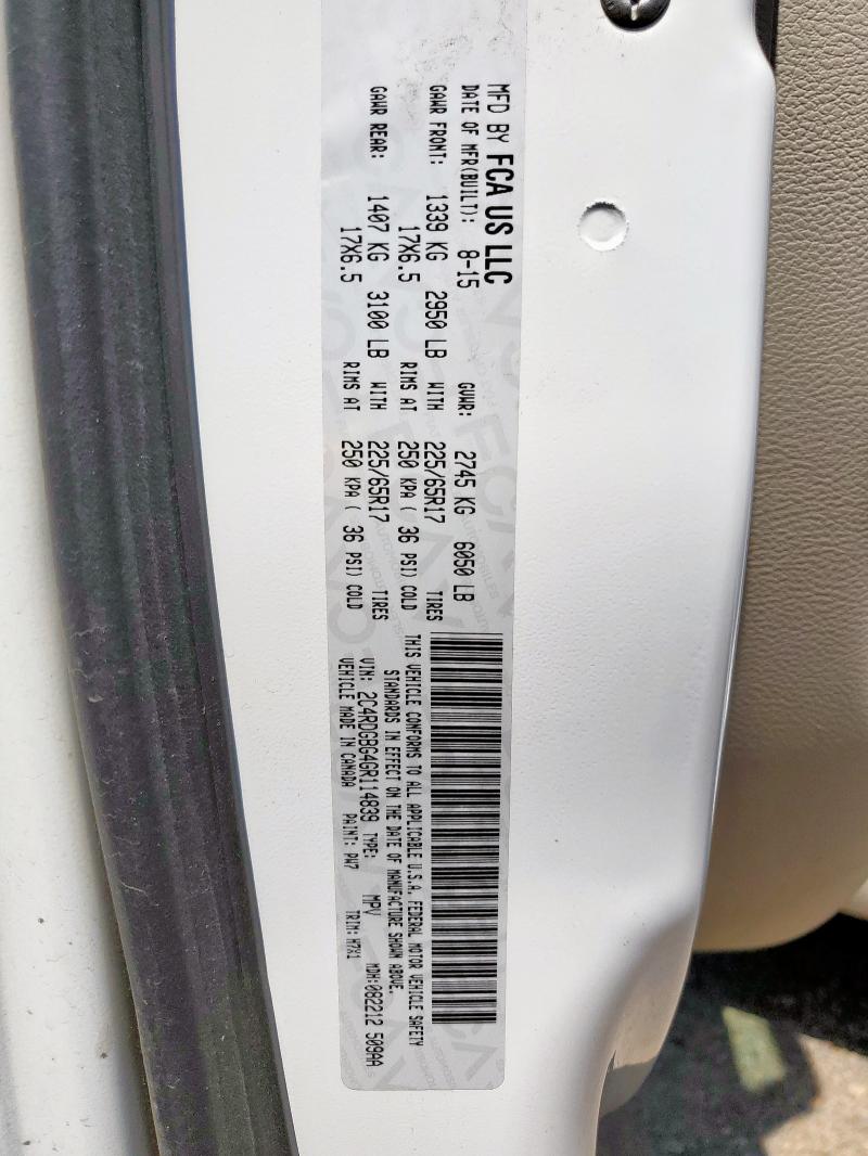 2016 DODGE GRAND CARA - 2C4RDGBG4GR114839