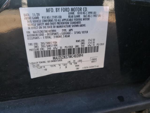 2021 FORD ECOSPORT T MAJ3S2KE7MC402894