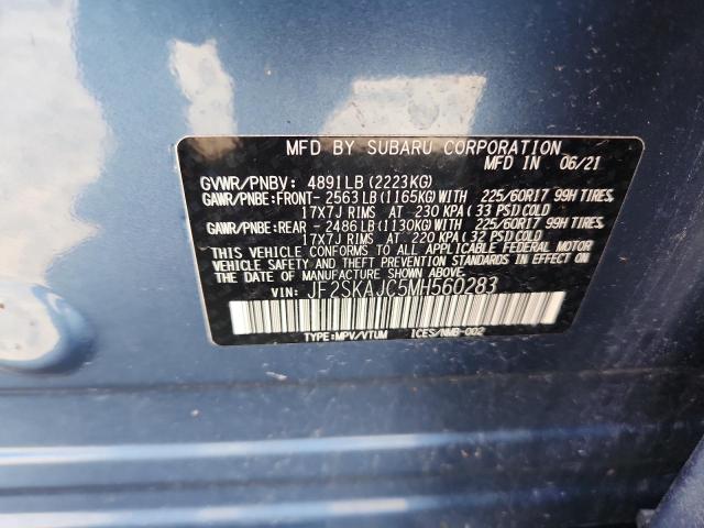 2021 SUBARU FORESTER P JF2SKAJC5MH560283