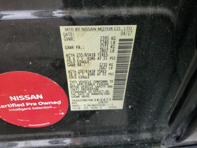 2017 NISSAN MURANO S - 5N1AZ2MH7HN163471
