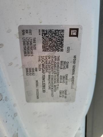 2021 CHEVROLET EXPRESS G2 #3270033398