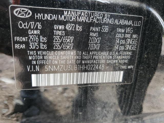 2017 HYUNDAI SANTA FE S 5NMZU3LB1HH022448