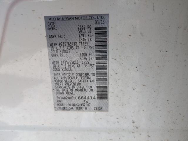2013 NISSAN PATHFINDER - 5N1AR2MM9DC664414