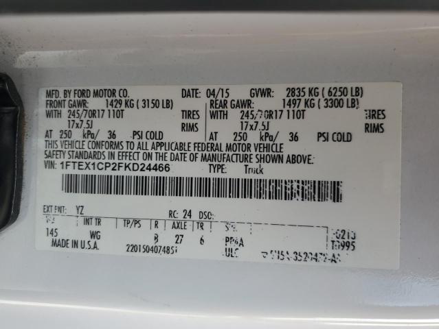 2015 FORD F150 SUPER CAB 1FTEX1CP2FKD24466