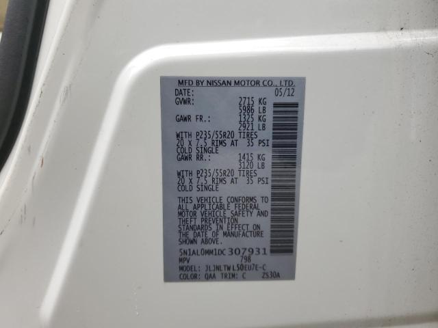 2013 INFINITI JX35 - 5N1AL0MM1DC307931