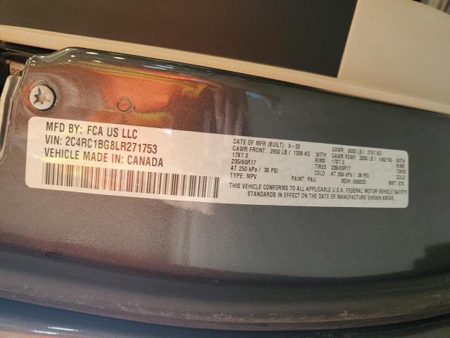 2020 CHRYSLER PACIFICA TOURING L 2C4RC1BG8LR271753