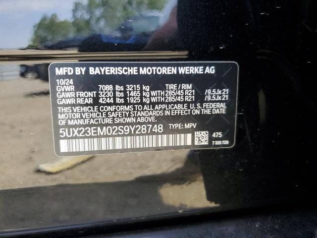 2025 BMW X7 XDRIVE4 5UX23EM02S9Y28748