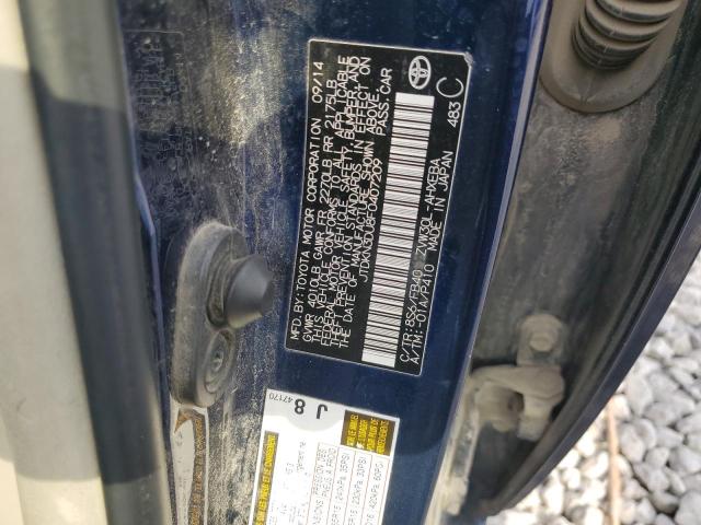 2015 TOYOTA PRIUS JTDKN3DU8F0407209