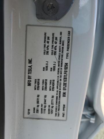 2020 TESLA MODEL 3 - 5YJ3E1EB7LF619294