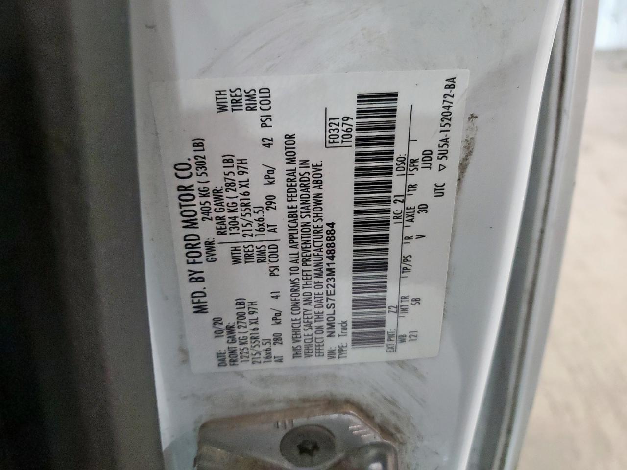 FORD TRANSIT CONNECT XL