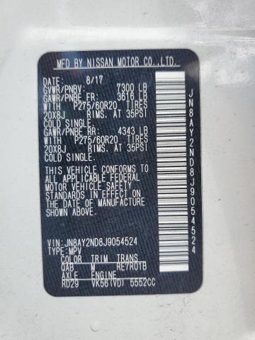 2018 NISSAN ARMADA SV JN8AY2ND8J9054524