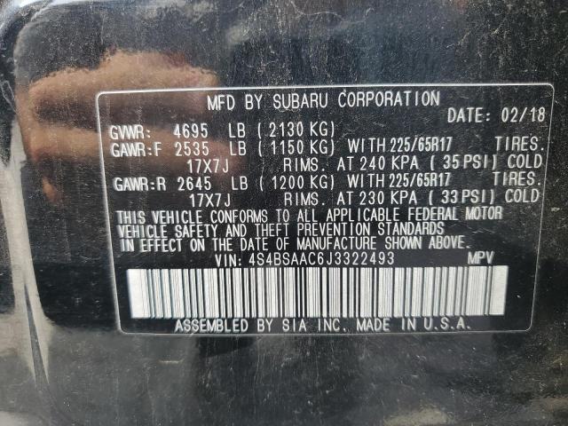 2018 SUBARU OUTBACK 2. - 4S4BSAAC6J3322493