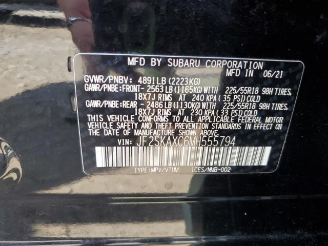 2021 SUBARU FORESTER T JF2SKAXC6MH555794