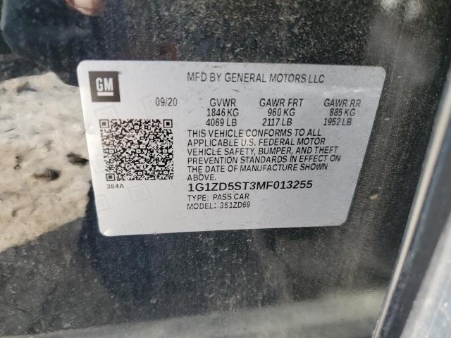 2021 CHEVROLET MALIBU LT 1G1ZD5ST3MF013255