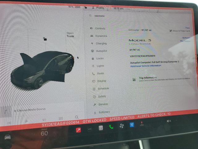 2018 TESLA MODEL 3 5YJ3E1EA0JF020614