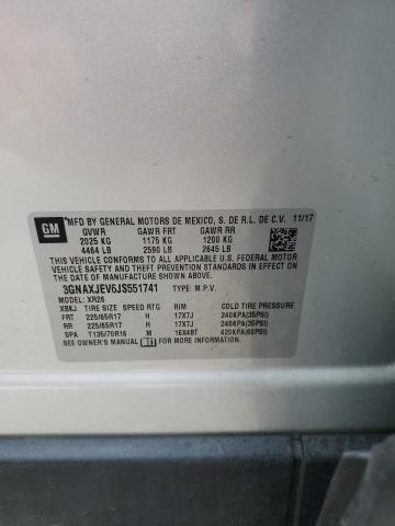 2018 CHEVROLET EQUINOX LT - 3GNAXJEV6JS551741