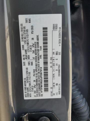 2018 FORD F150 RAPTO 1FTFW1RG3JFD87012