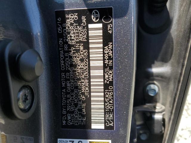 2016 TOYOTA PRIUS - JTDKARFU3G3022183