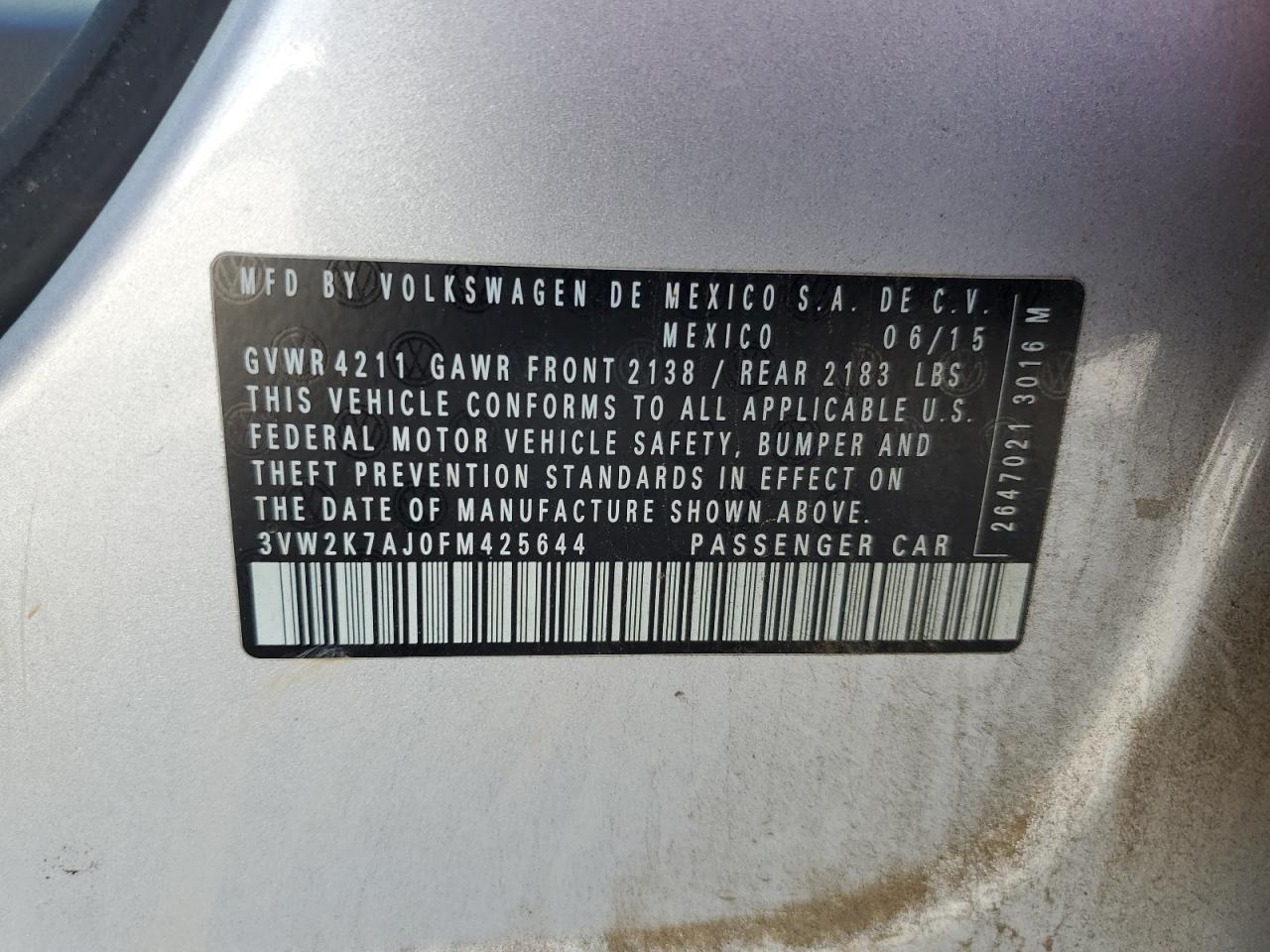 VOLKSWAGEN JETTA BASE