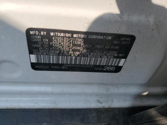 2018 MITSUBISHI OUTLANDER JA4AD2A33JZ033031