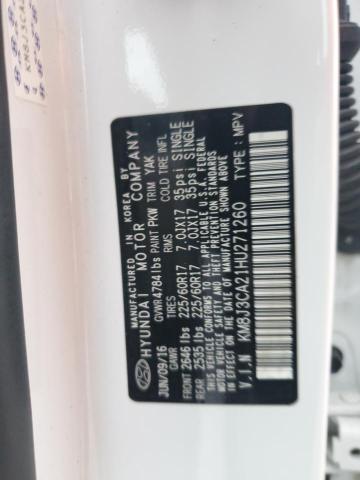 2017 HYUNDAI TUCSON LIM KM8J3CA21HU271260