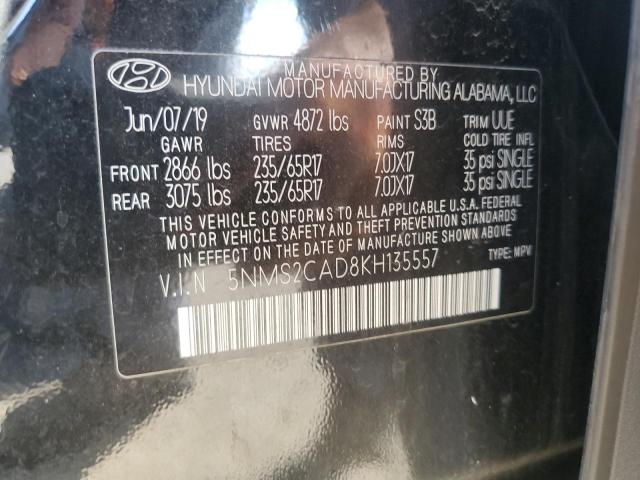 2019 HYUNDAI SANTA FE S - 5NMS2CAD8KH135557