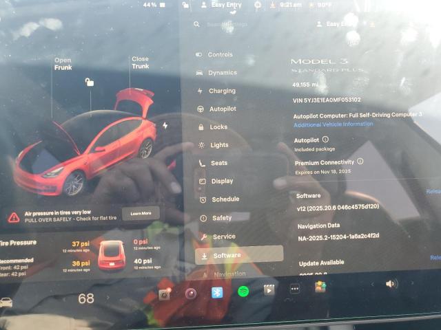 2021 TESLA MODEL 3 5YJ3E1EA0MF053102
