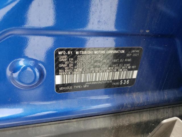 2022 MITSUBISHI ECLIPSE CR JA4ASWAA9NZ037876