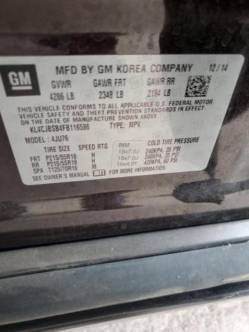 2015 BUICK ENCORE CON KL4CJBSB4FB116586