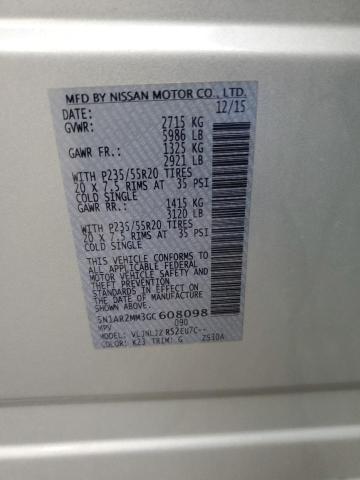 2016 NISSAN PATHFINDER S - 5N1AR2MM3GC608098