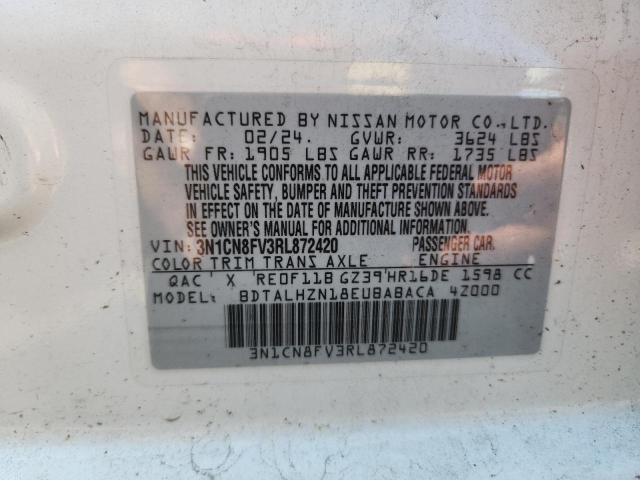 2024 NISSAN VERSA SR 3N1CN8FV3RL872420