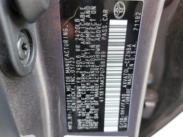 2023 TOYOTA CAMRY LE 4T1R11AK5PU768789