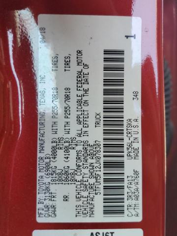 2018 TOYOTA TUNDRA DOU 5TFUM5F12JX078307