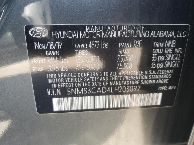 2020 HYUNDAI SANTA FE S - 5NMS3CAD4LH203092