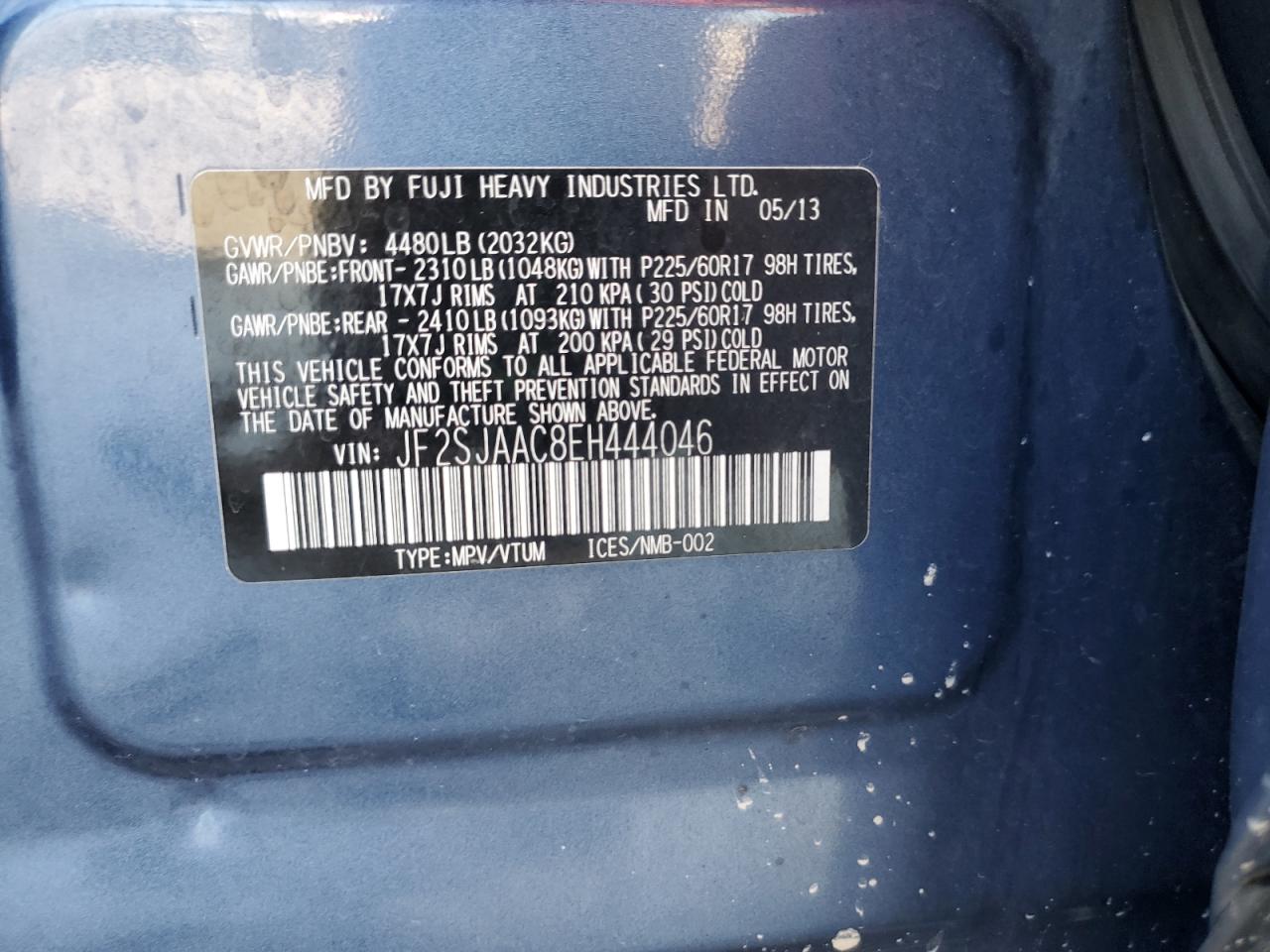 SUBARU FORESTER 2.5I