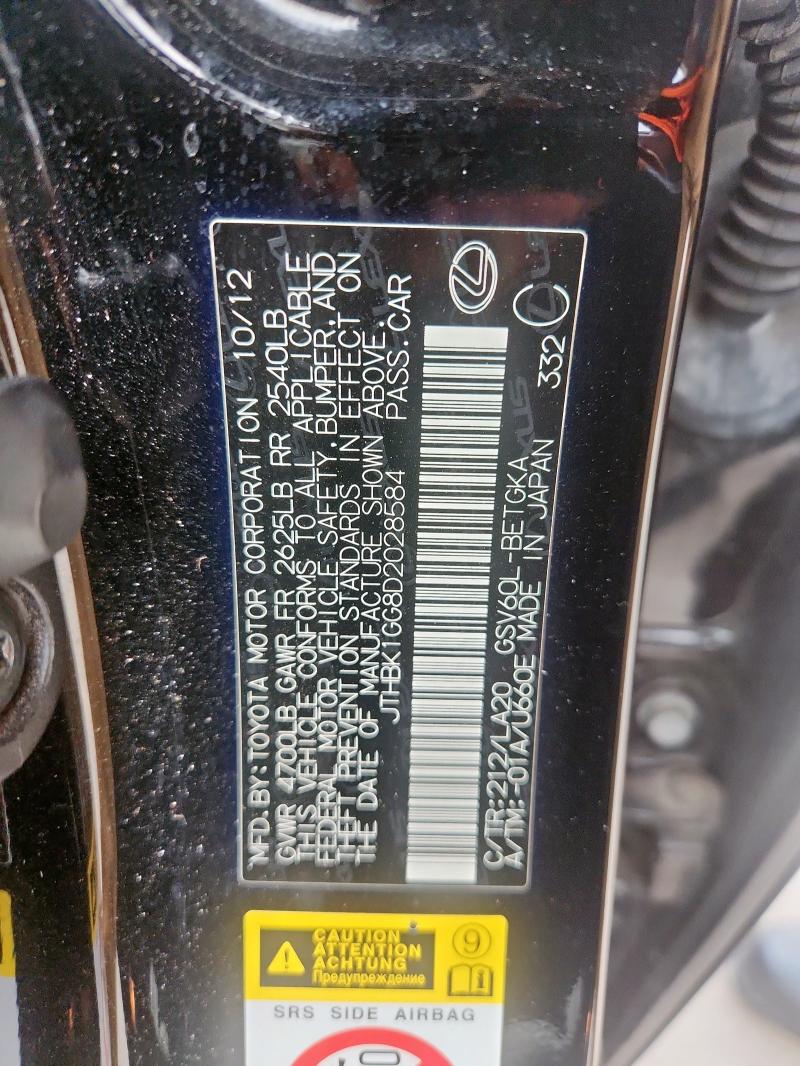 2013 LEXUS ES 350 - JTHBK1GG8D2028584